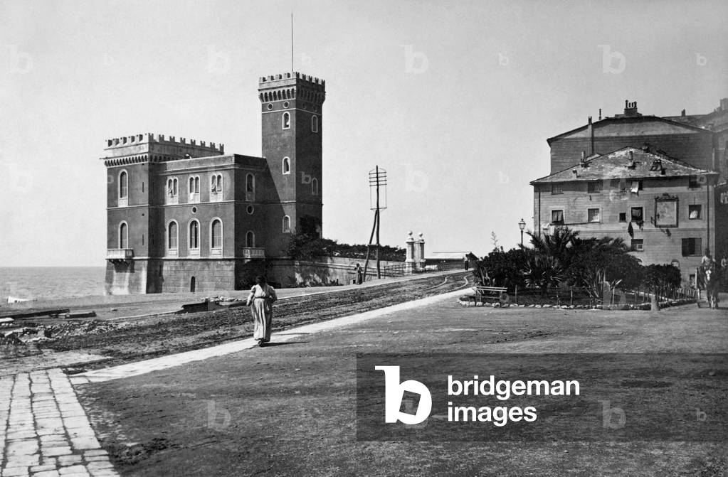 Genova Pegli, Liguria, Italy, 1900-10 (b/w photo)