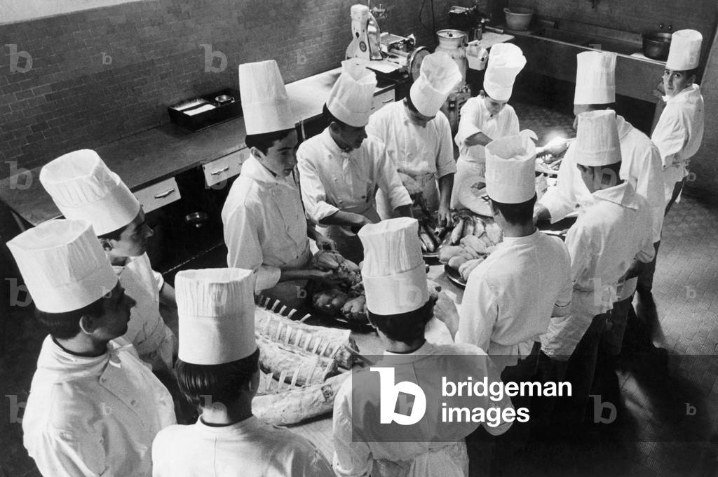 Hotel School, 1968 (b/w photo)