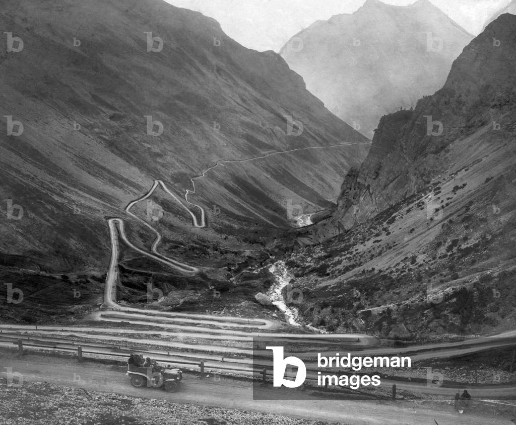 Italy, Passo Dello Stelvio, 1910-1920 (b/w photo)