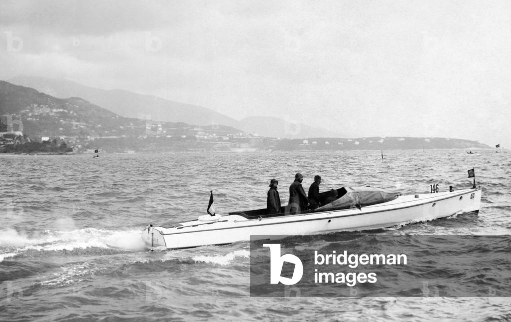 Principality of Monaco, Boat Show, 1900-1910 (b/w photo)