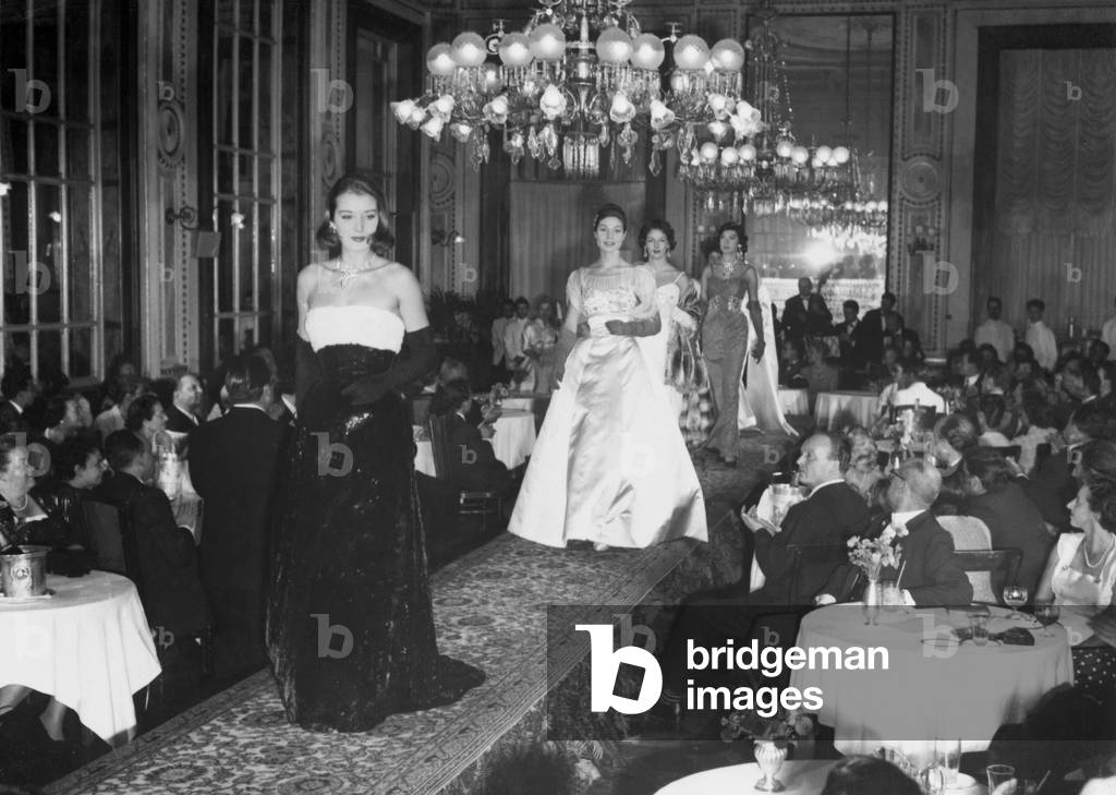 A Fashion Show, 1957 (b/w photo)