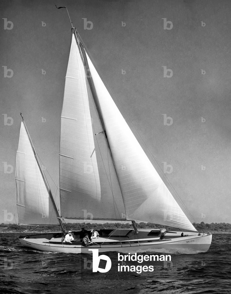 Sailing Boat, 1954 (b/w photo)
