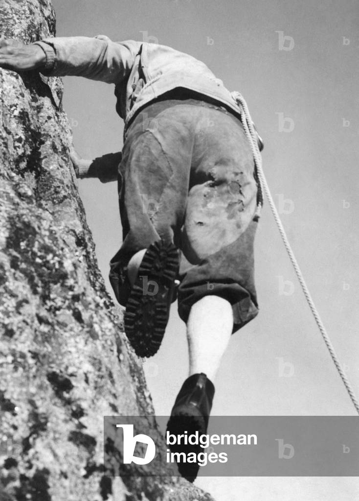 Climber (b/w photo)