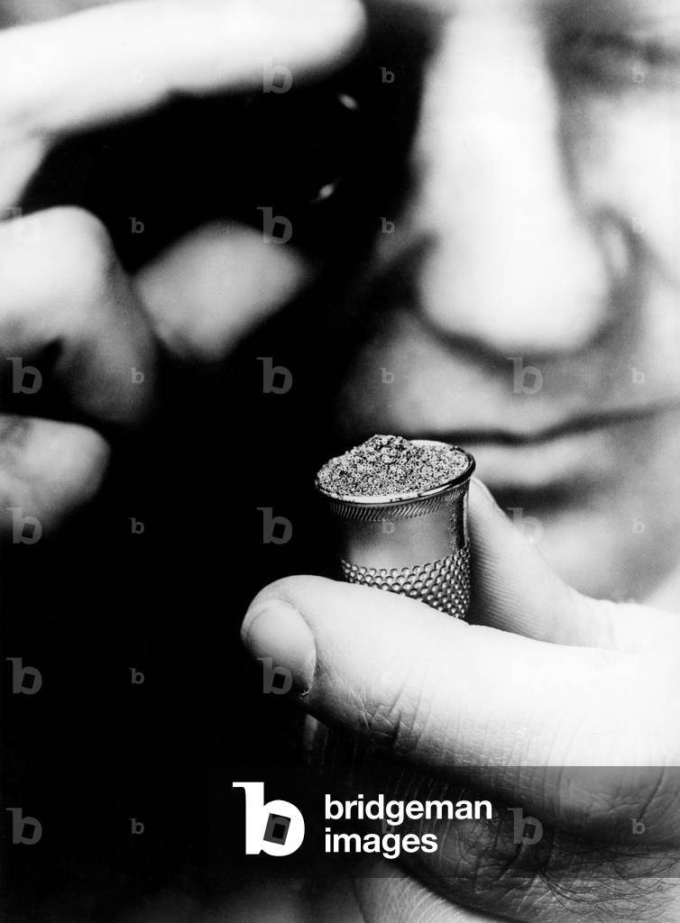 Magnetic Cores for Electronic Computer Memories, 1963 (b/w photo)