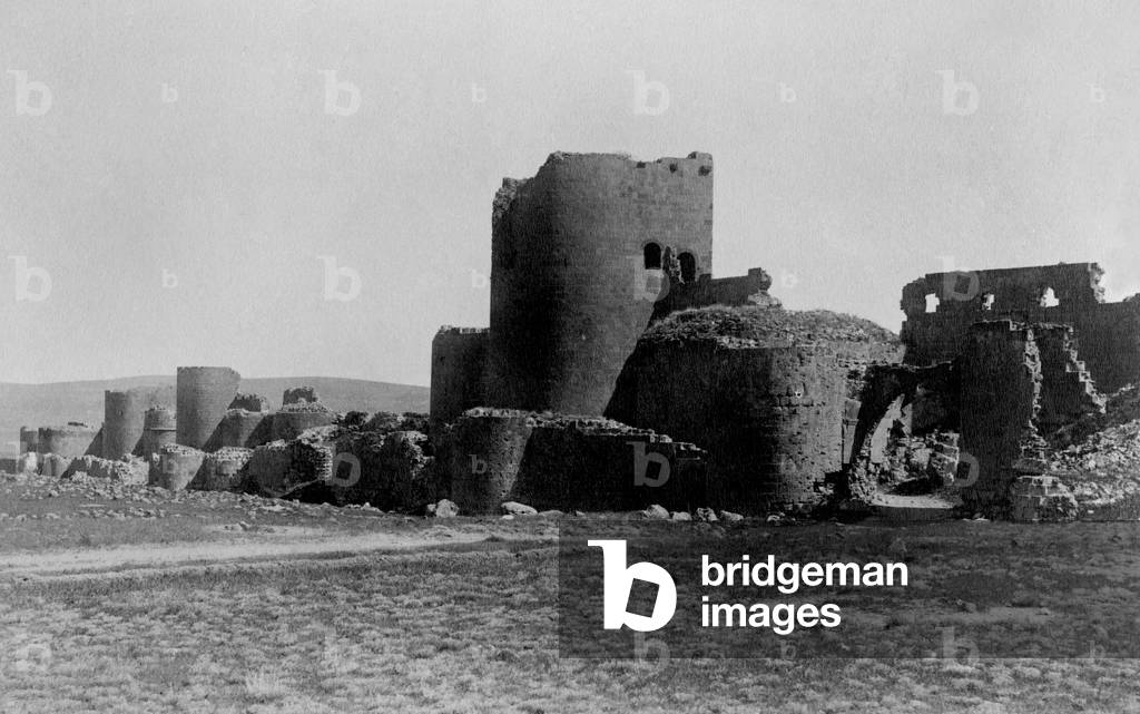 Turkey, kars, ani, ruins of the walls, 1910 (b/w photo)