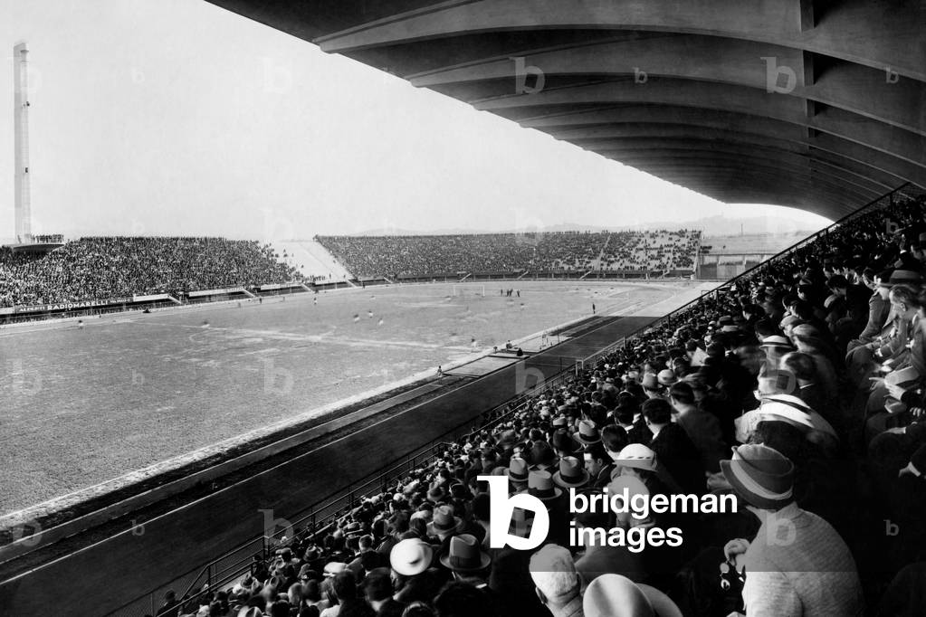 Giovanni Berta Stadium, Florence 30s (b/w photo)