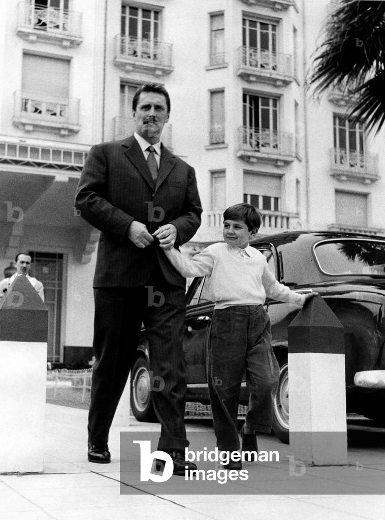 Cannes, Pietro Germi And Edoardo Nevola, 1959 (b/w photo)