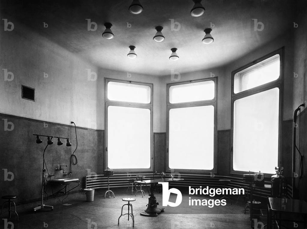 Hospital, Genova, Liguria, Italy, 1920 (b/w photo)