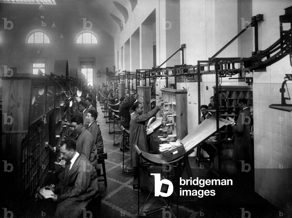 Italy, Postal Office, 1931 (b/w photo)