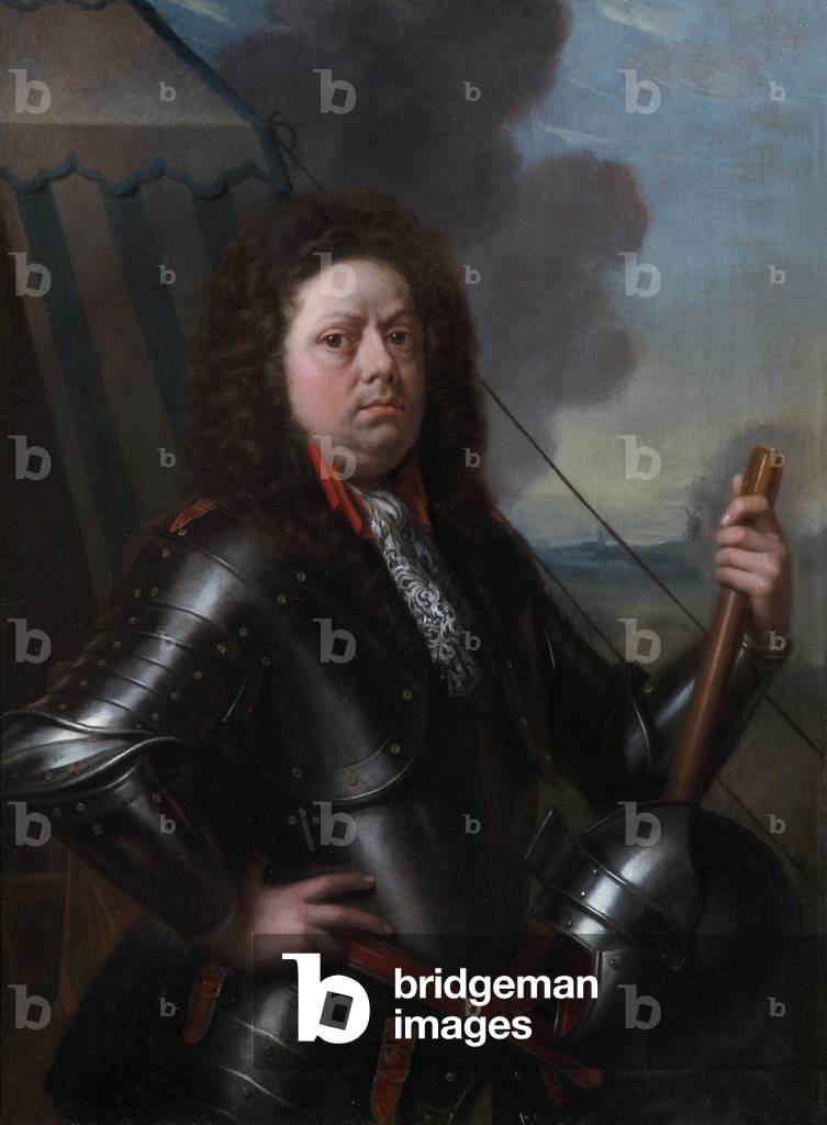 An Unknown Officer in Armour, in front of his Tent