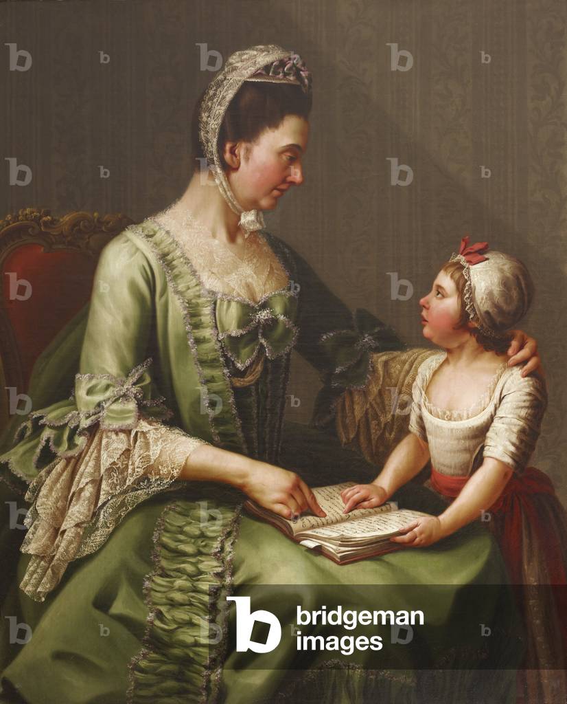 Elizabeth Davers, Countess of Bristol (1730-1800) and her Daughter Lady Louisa Theodosia Hervey, later Countess of Liverpool (1770-1821)