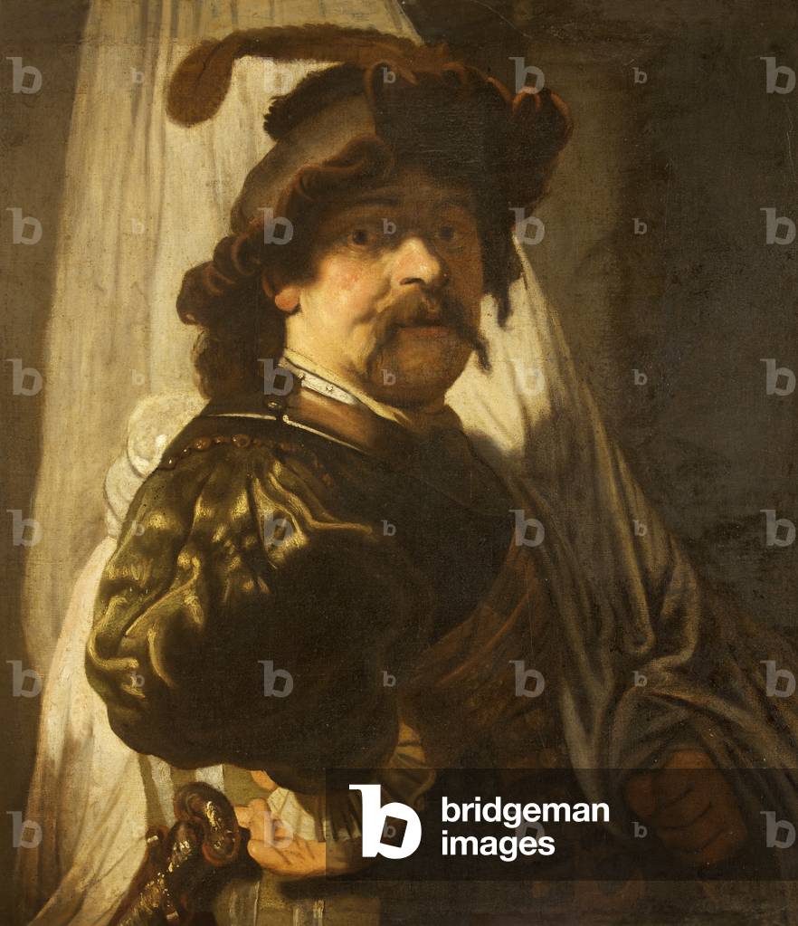 The Standard-Bearer (after Rembrandt)