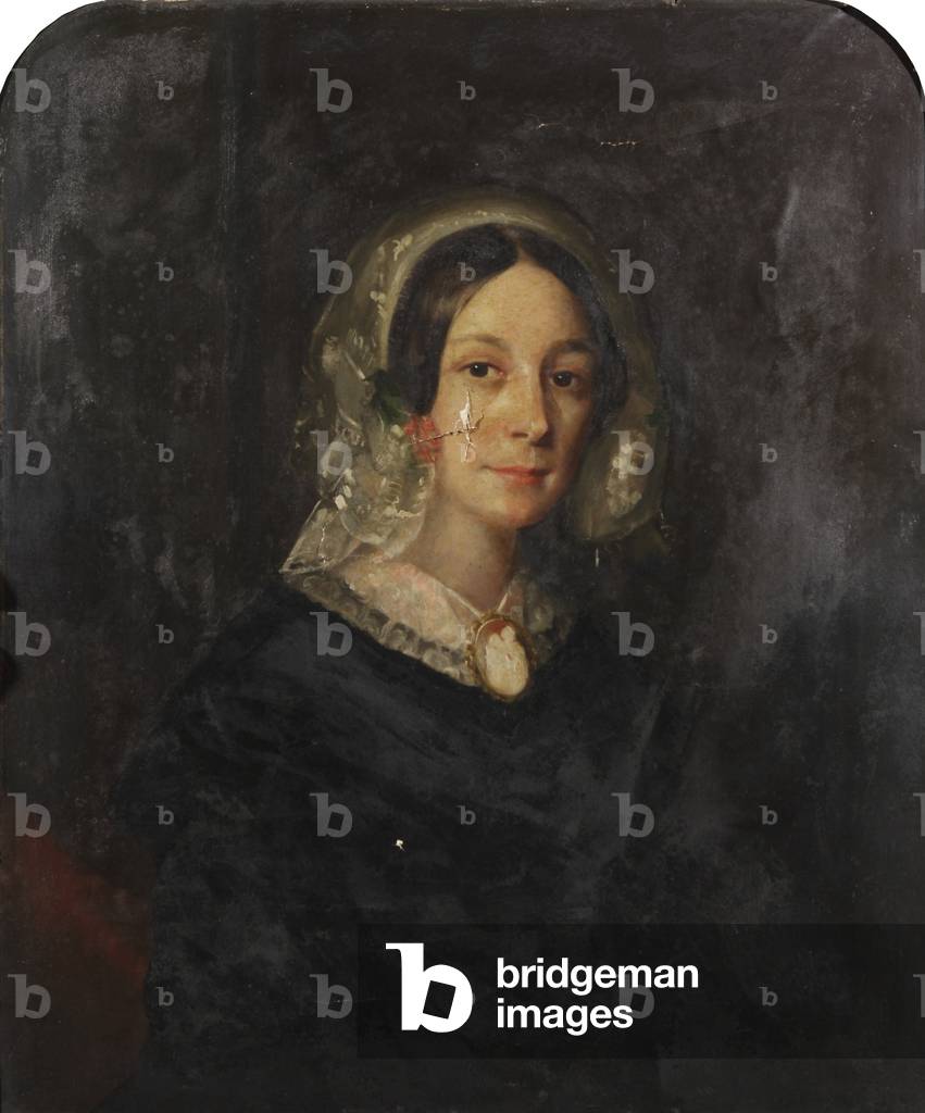 An unknown lady (oil on canvas)