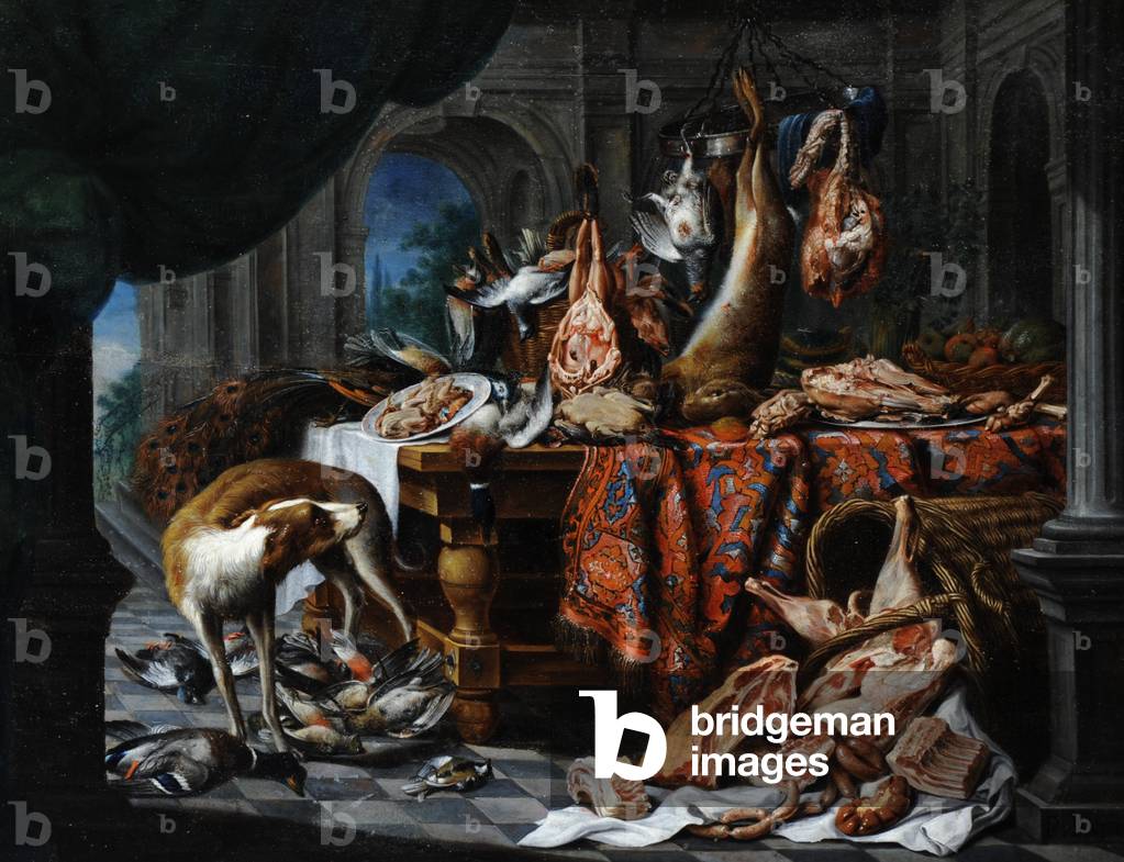 Still Life with Dead Poultry and Fruit