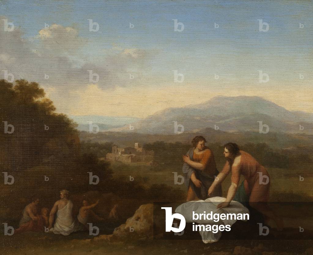 A Classical Landscape with Women Bathing