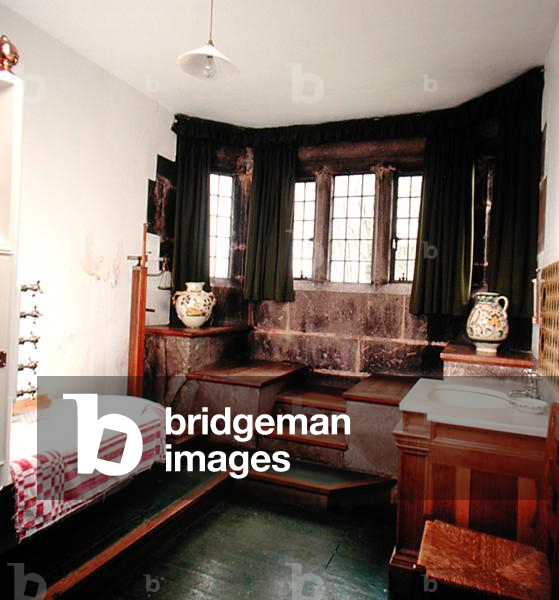 The Bathroom in the west tower, Castle Drogo, Devon, built 1911-30 (photo)