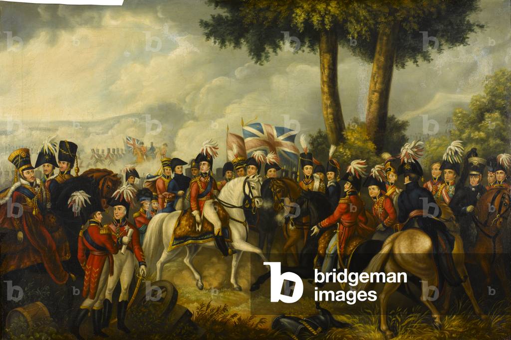 The Duke of Wellington with his Staff at Talavera