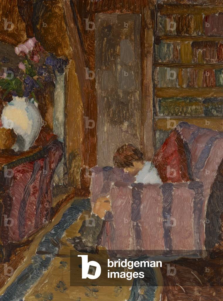 Benedict Nicolson as a child at Long Barn, c.1920 (oil on board)