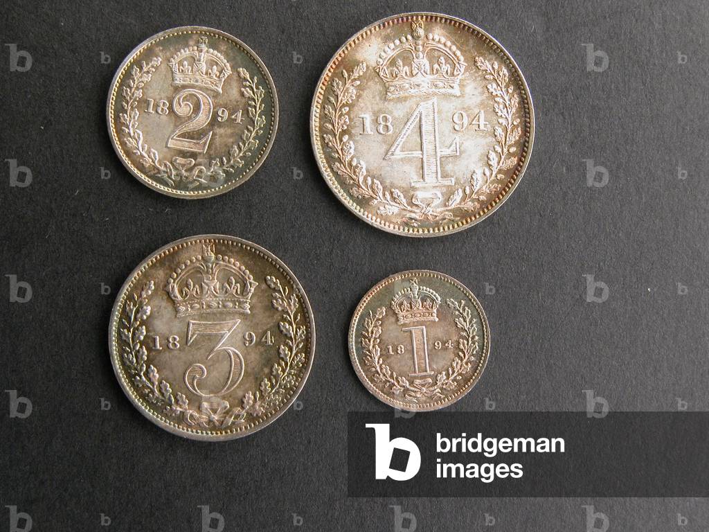Set of Maundy coins, 1894 (silver)