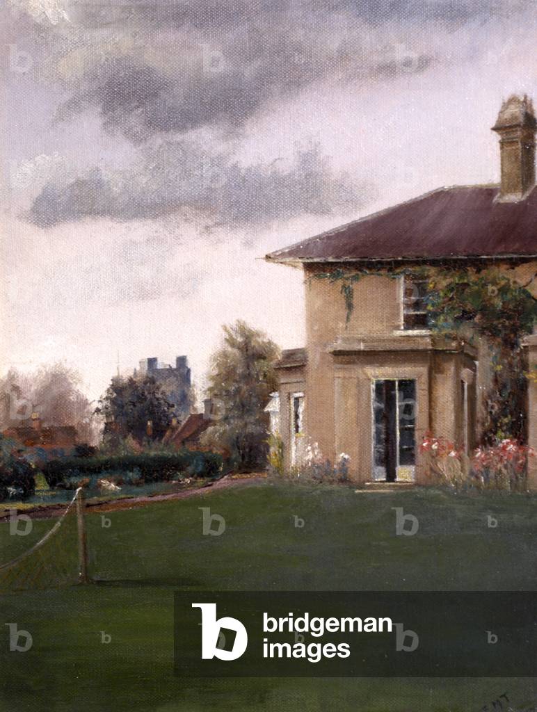 Vicarage at Orford, Suffolk (oil on board)