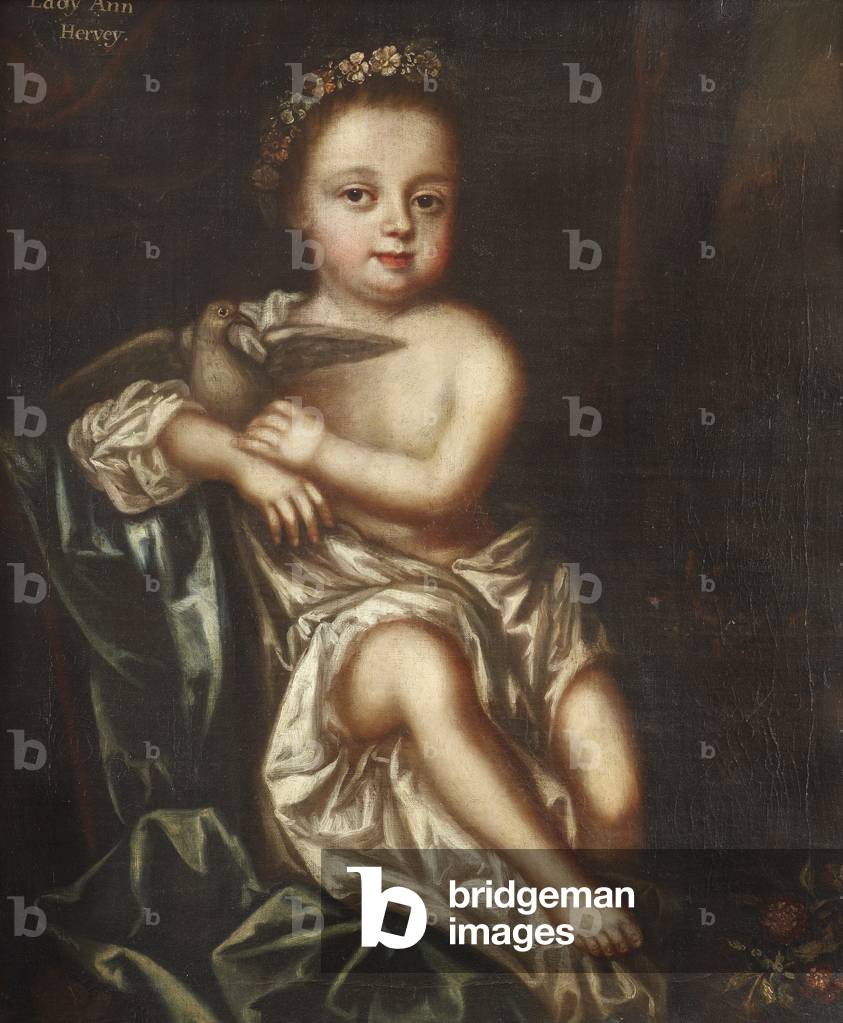 Lady Anne Hervey (1707-1771), as a Child, 1709 (oil on canvas)
