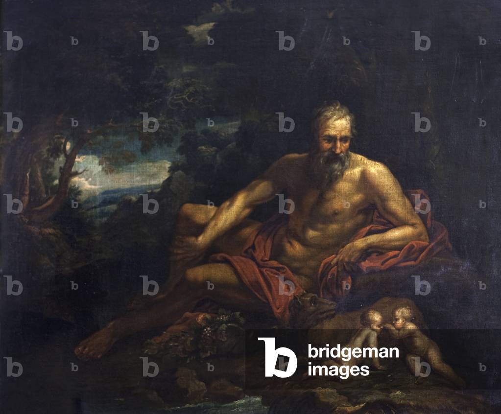 Romulus and Remus with the Tiber River God