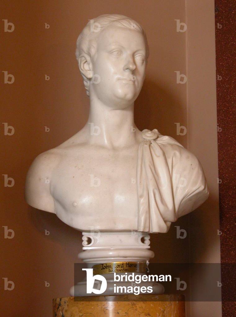 Lord John Hervey, 2nd Baron Hervey of Ickworth, c.1729 (marble)