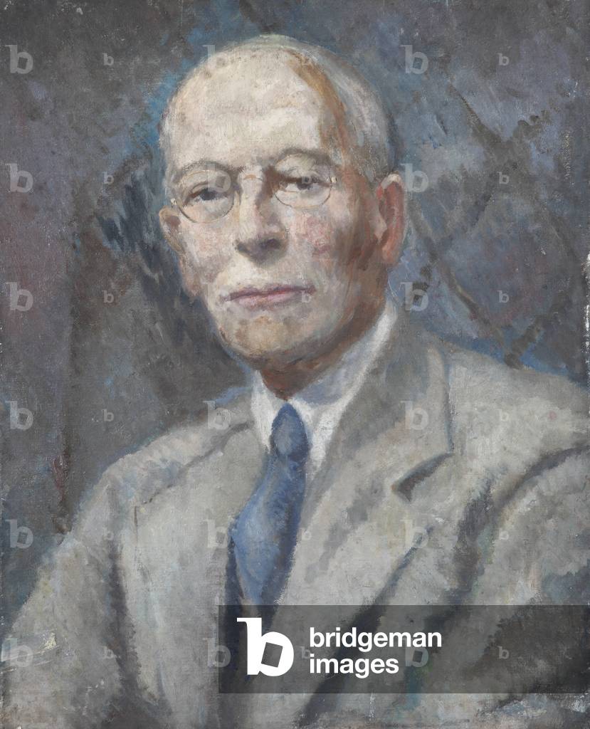 An Unknown Man wearing Spectacles (oil on canvas)