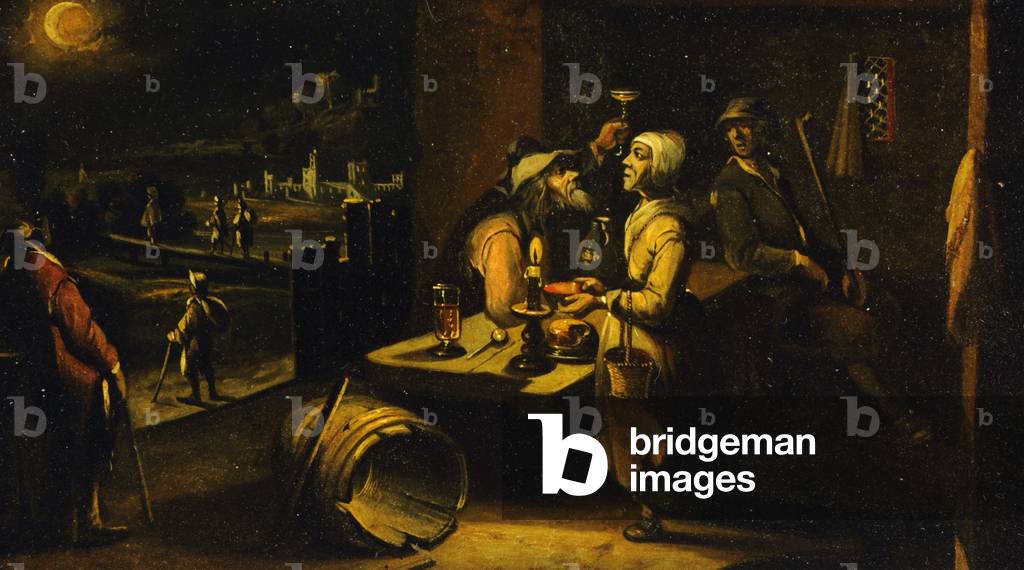 A Man and Woman at Table