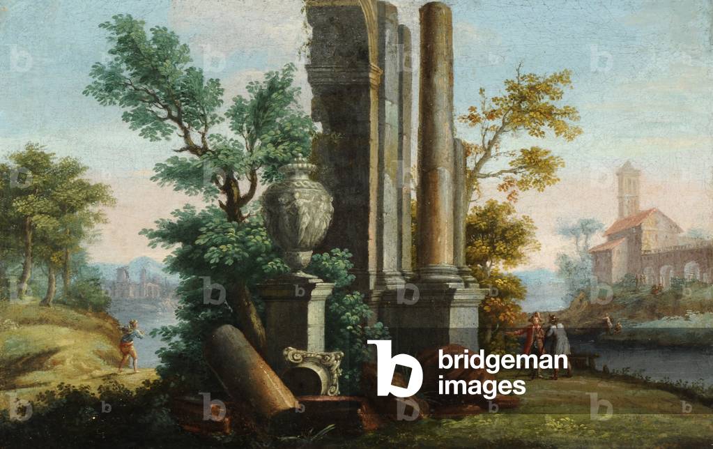 Classical Ruins on a Landscape