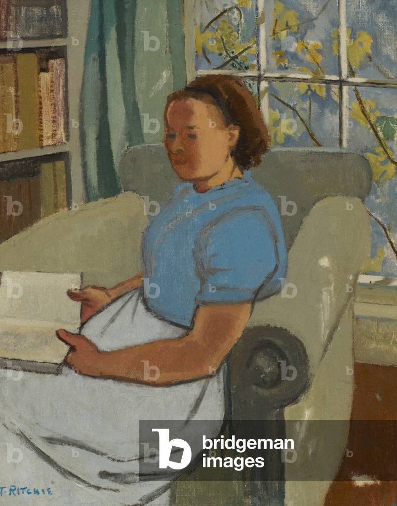 Louie Mayer, Mrs Everest at Monk's House, East Sussex, c.1950 (oil on canvas)