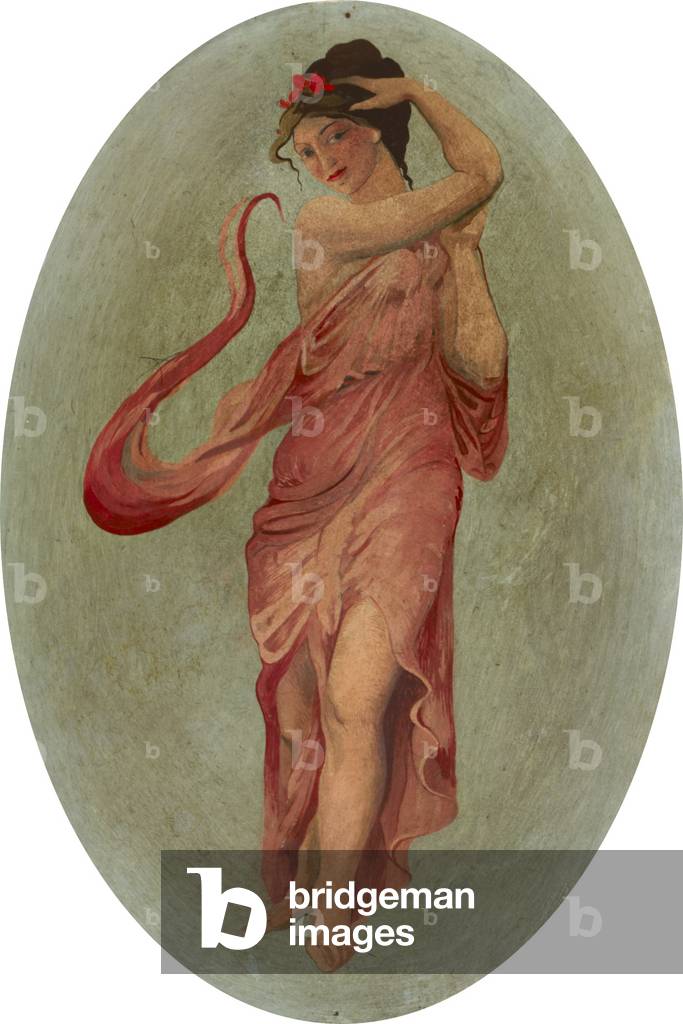 Dancing Girl in Pink (oil on canvas)