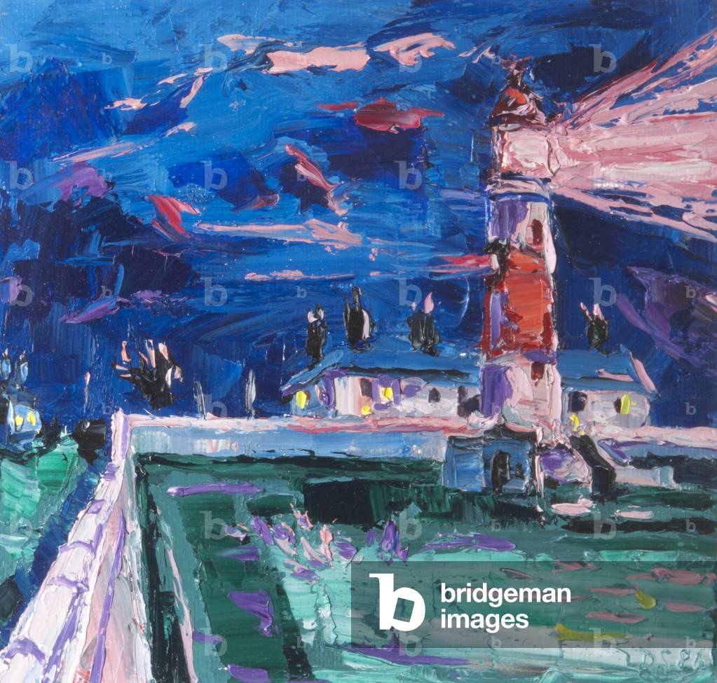 Souter Lighthouse (oil on canvas)