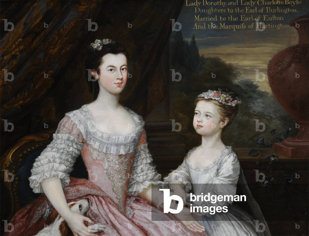 Lady Dorothy Boyle, Countess of Euston and her Sister Lady Charlotte Boyle, later Marchioness of Hartington (oil on canvas)