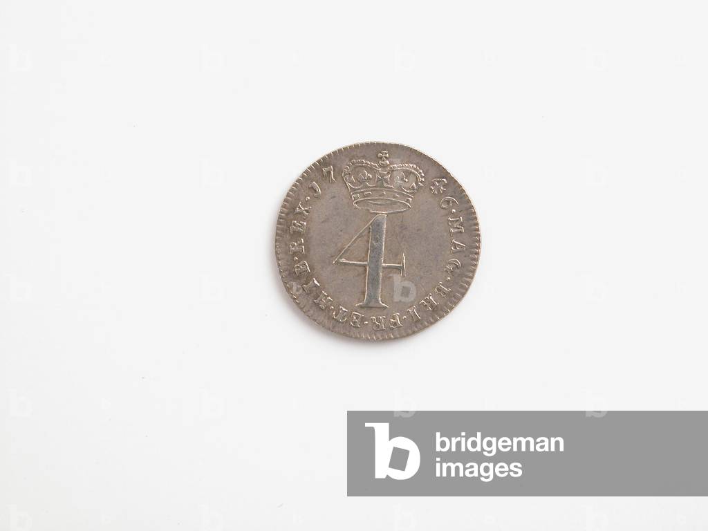 George II 4d Maundy coin, 1746 (silver)