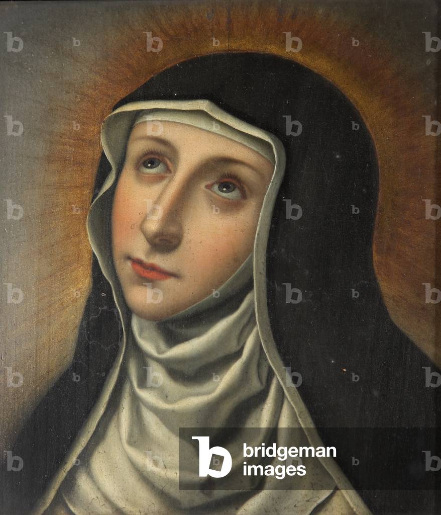 Head of a Female Saint