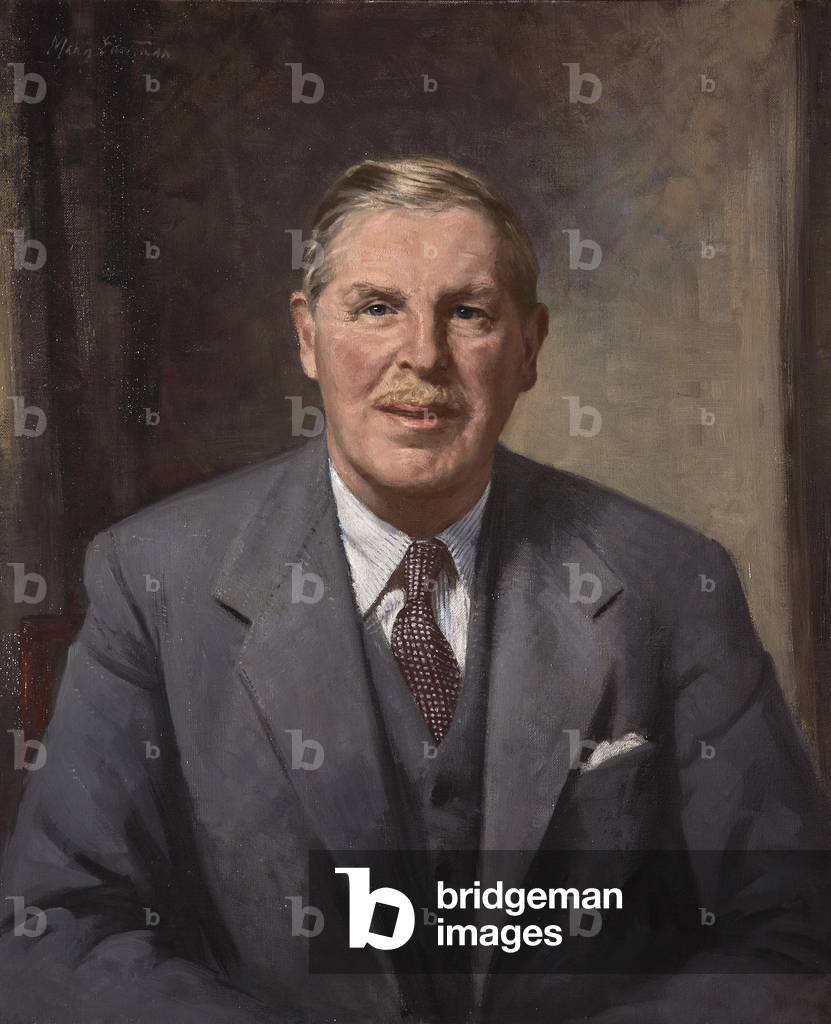 Sir John Heathcoat Amory 3rd Bt, c.1965 (oil on canvas)