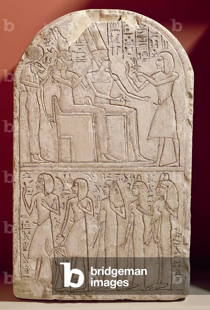 "Stele zeigt Huy und opfert Anem-Re"