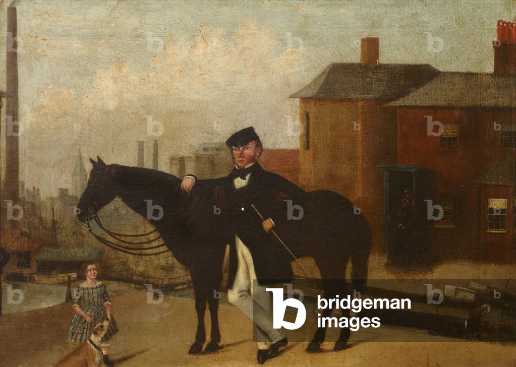 A Man with a Horse and a Boy, possibly John Glazebrook and his Son William Glazebrook