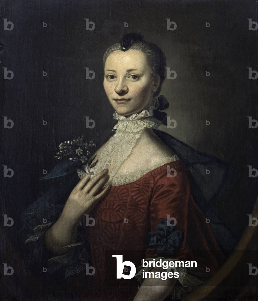 An Unknown Lady holding a Posy
