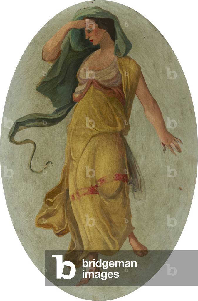 Dancing Girl in Yellow (oil on canvas)