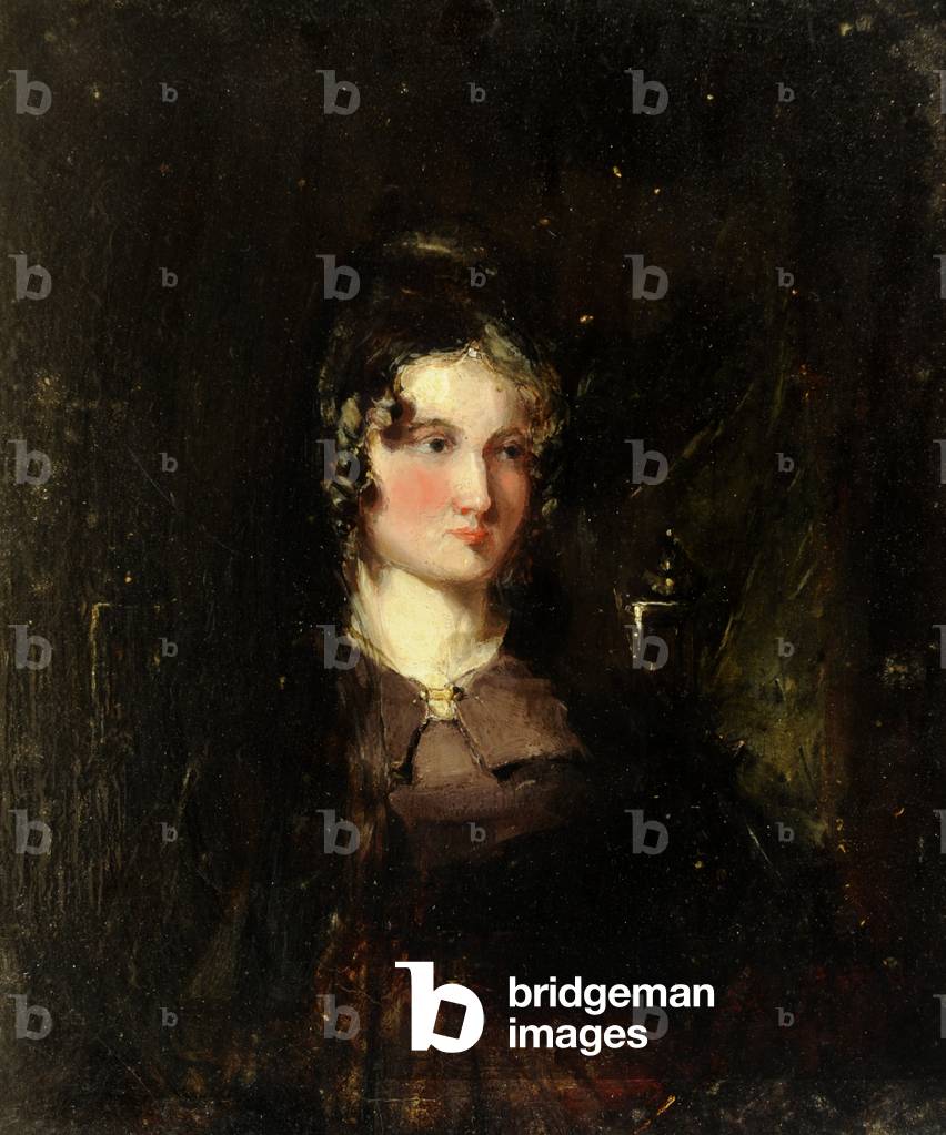 An unknown woman (oil on panel)