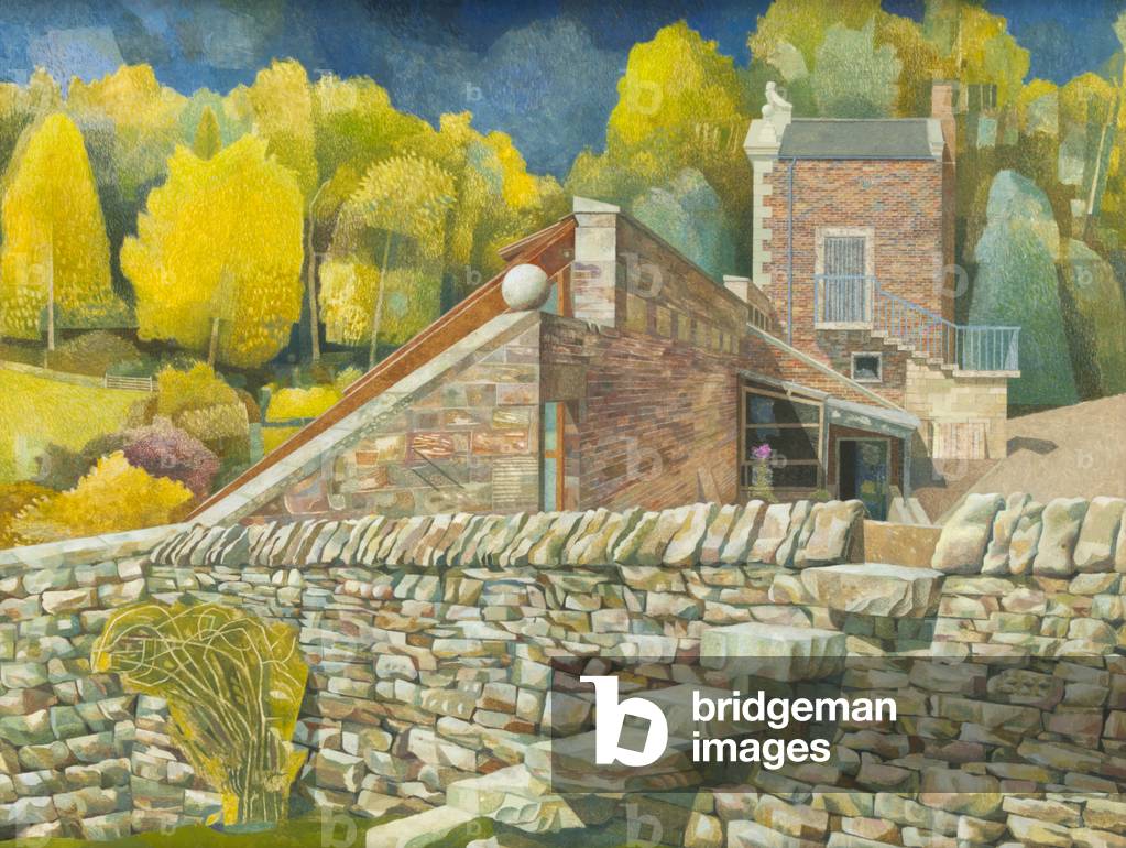 Gardener's Tower, Wallington, 1989 (oil on gesso board)