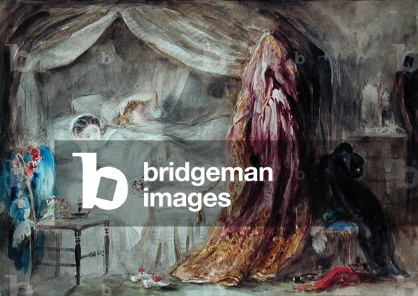 The Night after the Benefit (w/c on paper)