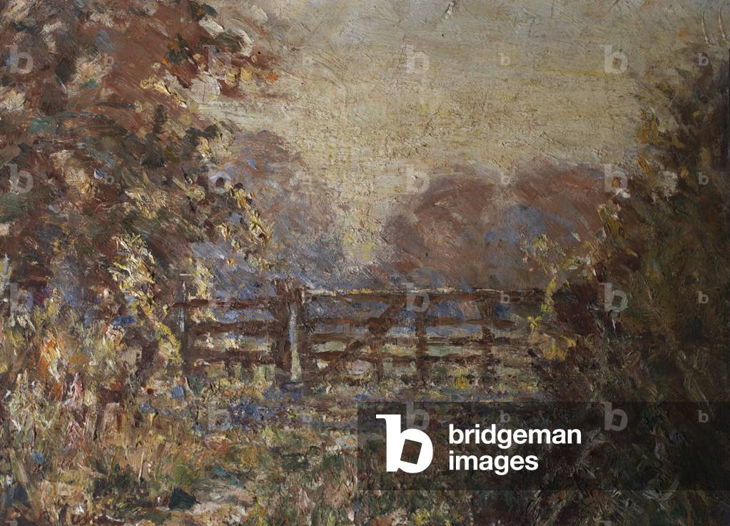 The Field Path (oil on canvas)