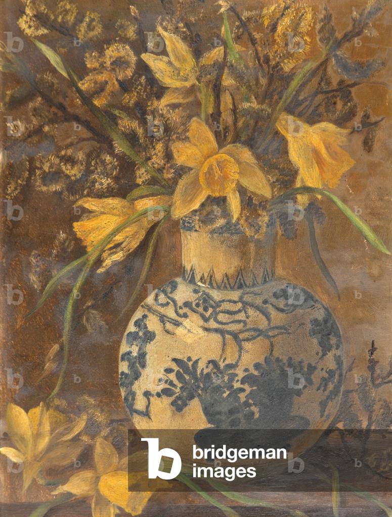Flowers in Vase, c.1890 (oil on canvas)
