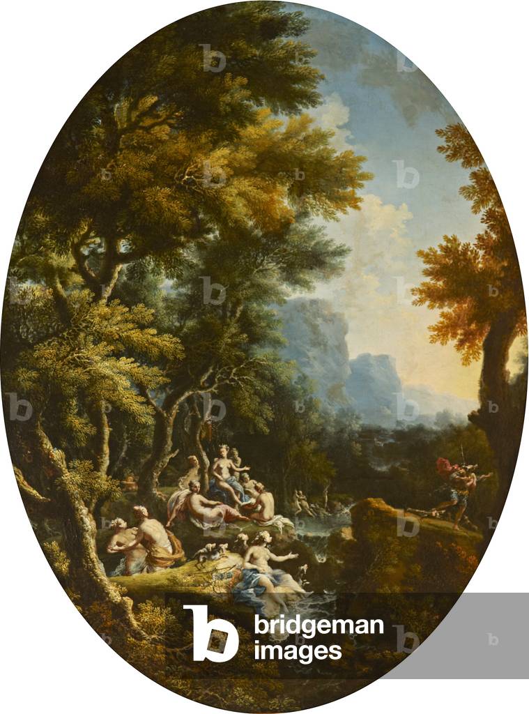 Landscape with Diana and her Nymphs surprised by Actaeon