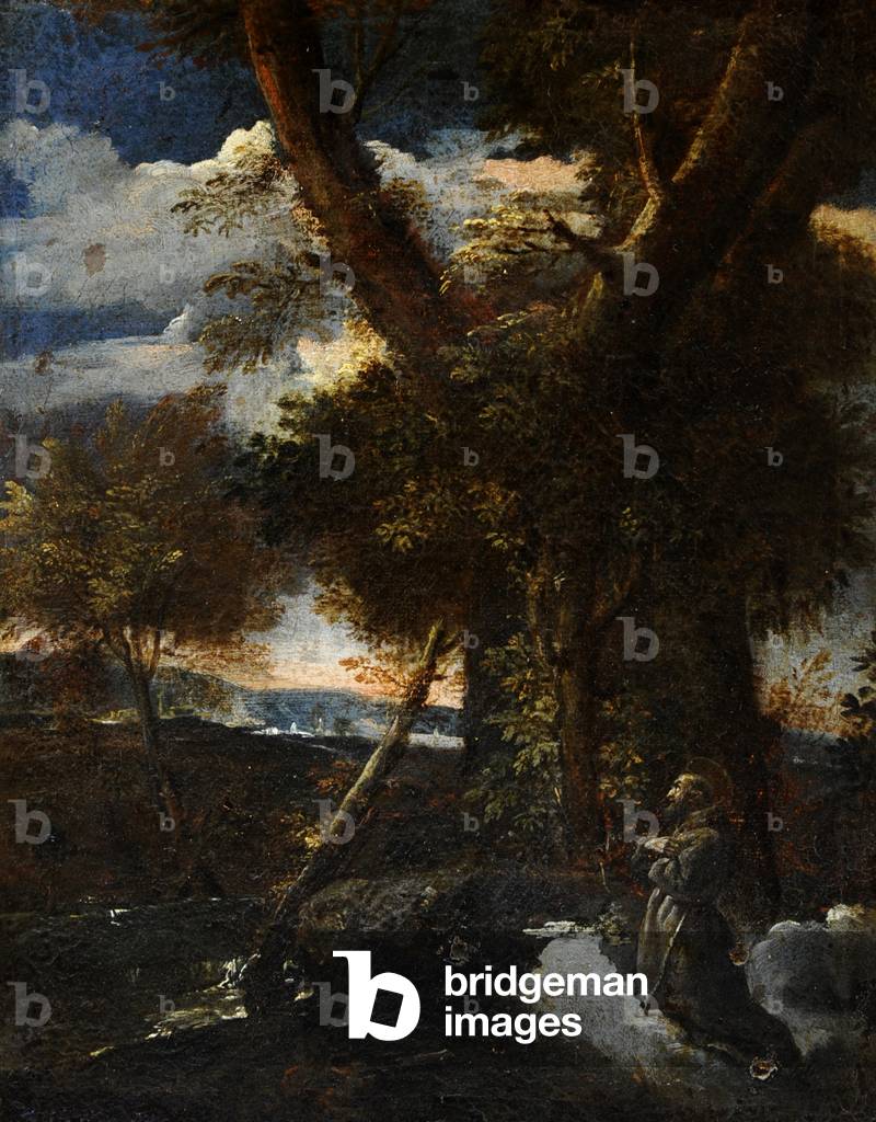 Wild Landscape with Saint Francis receiving the Stigmata (oil on canvas)