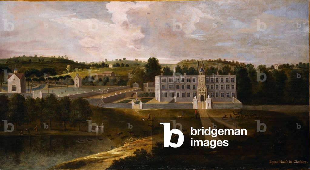 Immagine di Dipinto "il nord fronte di lyme parco (olio su tela)", 18th Secolo di English School