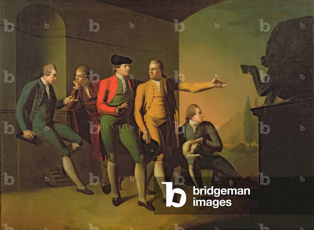 Immagine di Dipinto "Il Gruppo Grand Tour (olio su tela)", 1773 di Philip Wickstead